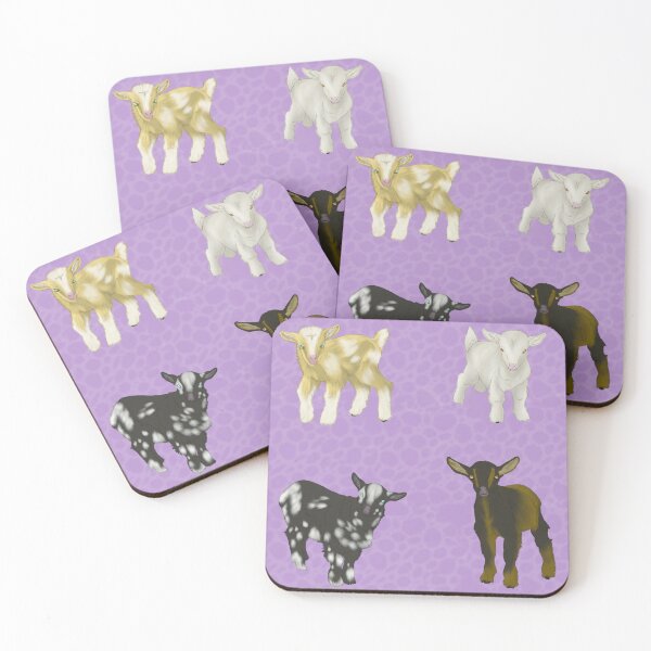 Item preview, Baby Goats Pattern Purple designed and sold by Ashley Gagnon.