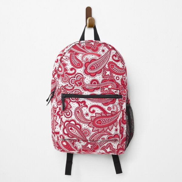 Artikelvorschau, Rotes Blumenpaisley entworfen und verkauft von Neogaia Creations.