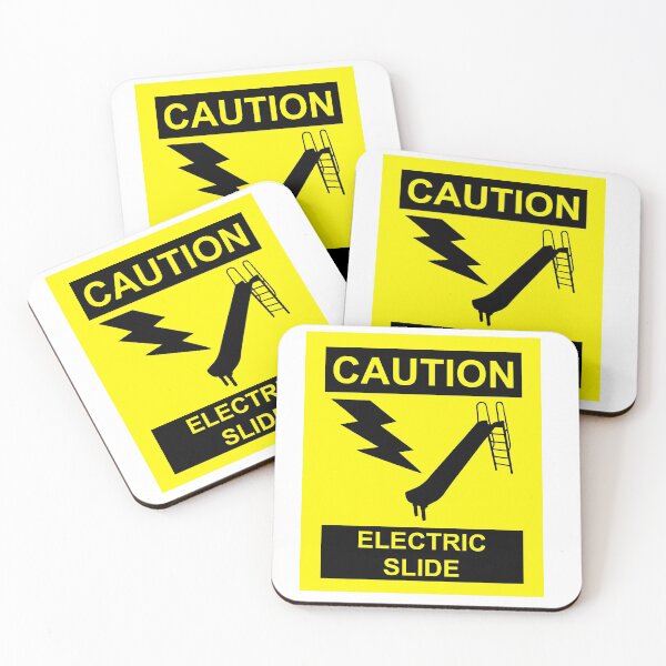 Item preview, Electric Slide Warning Caution designed and sold by Kangavark.