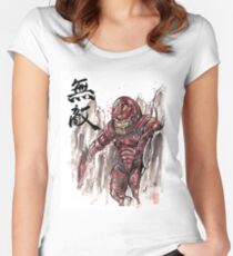 Mass Effect Urdnot Wrex Sumie style Women's Fitted Scoop T-Shirt