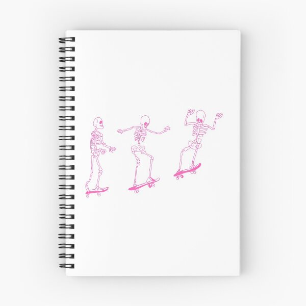 Item preview, pink skeletons on skateboards  designed and sold by mollsdesignss.