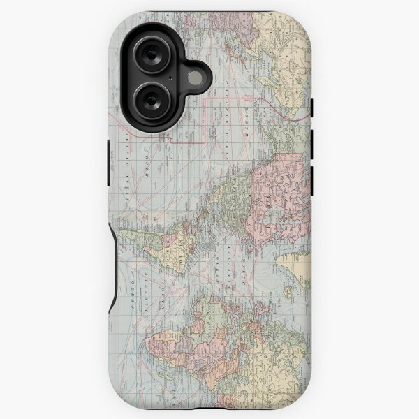 Item preview, Vintage World Map (1901) designed and sold by BravuraMedia.