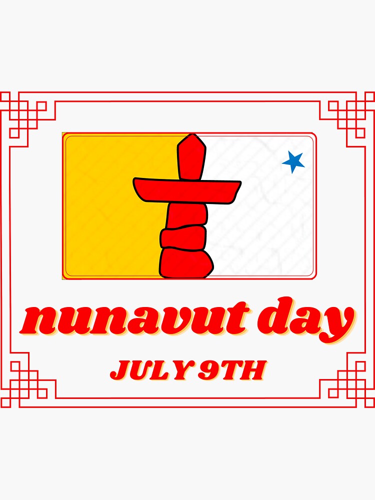 Discover Nunavut Day Art Sticker