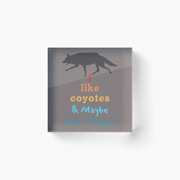 Item preview, I Like Coyotes, walking, Maybe 3 People Vintage Gift designed and sold by DKA-2ndBoy.