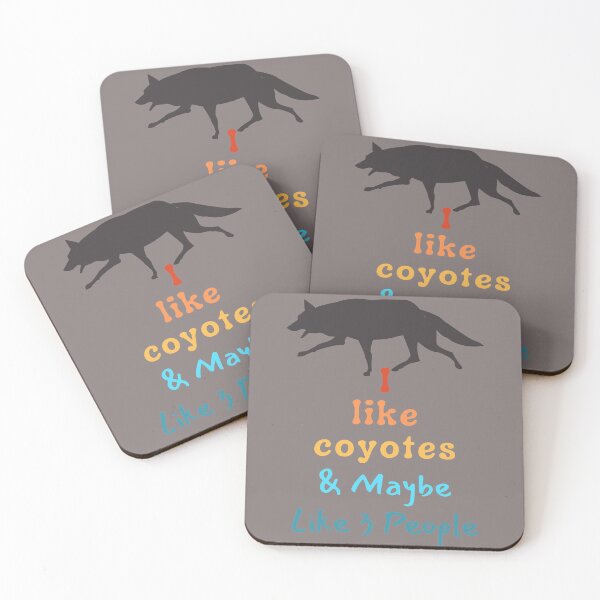 Item preview, I Like Coyotes, walking, Maybe 3 People Vintage Gift designed and sold by DKA-2ndBoy.