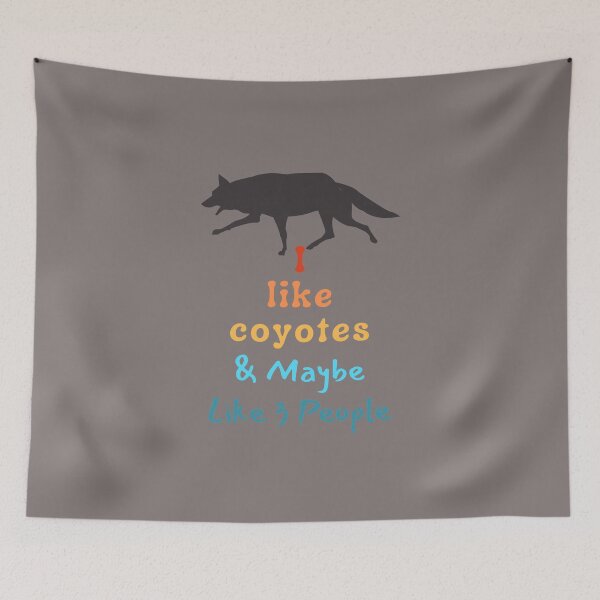 Item preview, I Like Coyotes, walking, Maybe 3 People Vintage Gift designed and sold by DKA-2ndBoy.