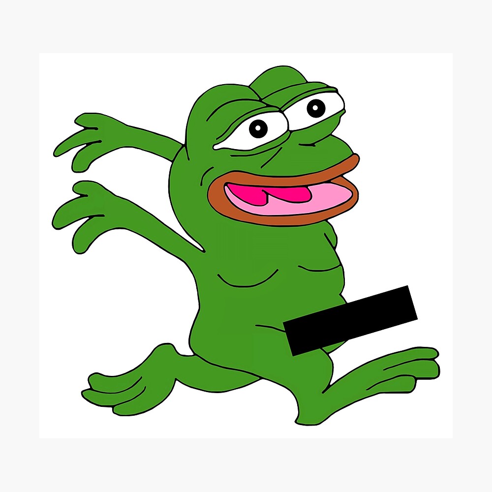 Funny Frog Poster for Sale by MemeFunArt | Redbubble