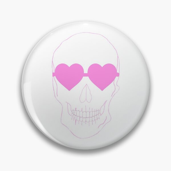 Item preview, heart eyed skull designed and sold by mollsdesignss.
