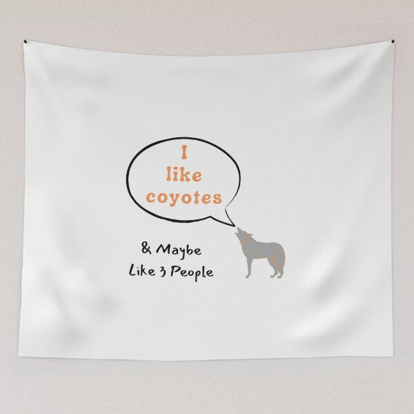 Item preview, Coyotes Lover, Maybe Like 3 People Retro Gift designed and sold by DKA-2ndBoy.