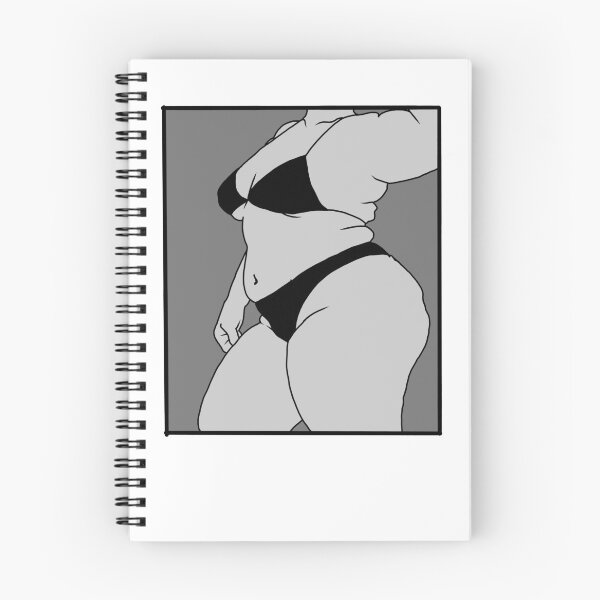 Item preview, Body Positive Swimsuit (grayscale) designed and sold by statonka.
