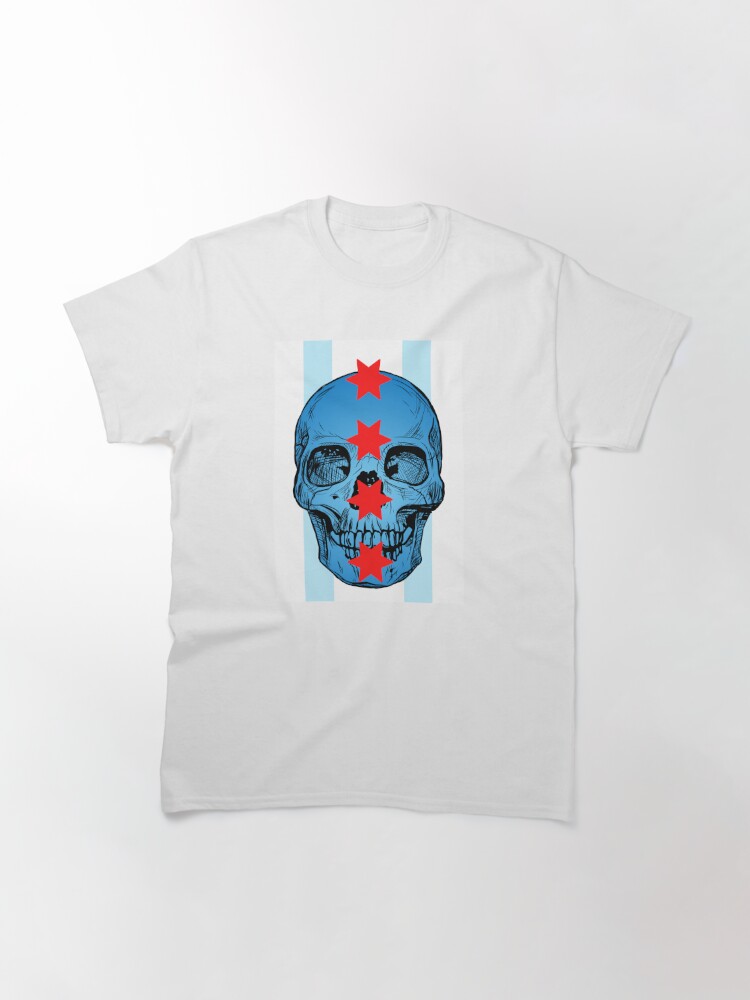 Chicago Flag Skulls Shirt