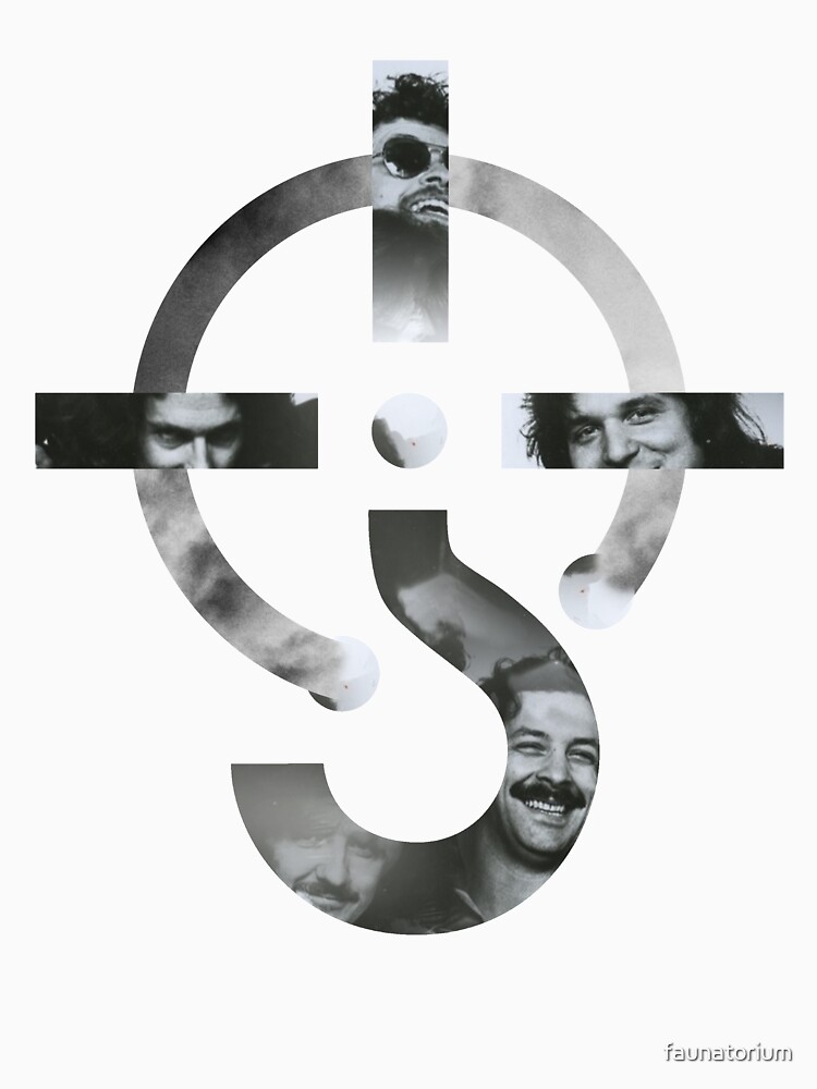 "Blue Oyster Cult Logo Black and white Group" Tshirt by faunatorium