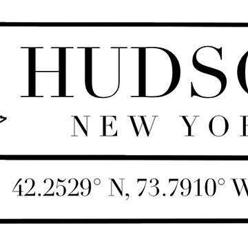 Vorschaubild zum Design Hudson New York Koordinaten von Emily Designs