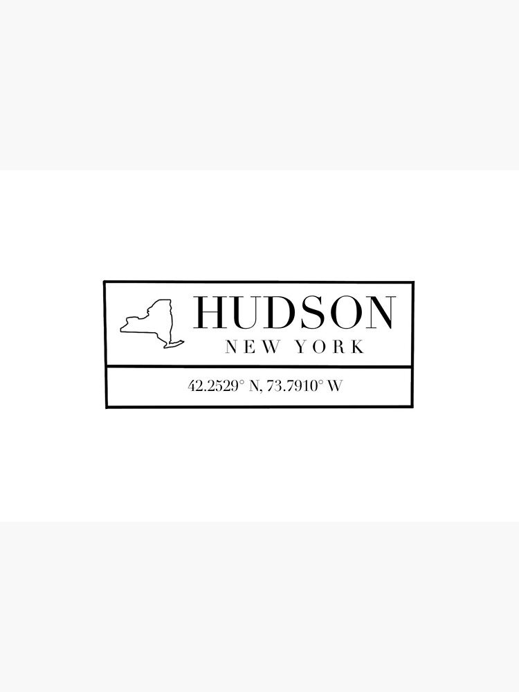 Thumbnail 2 von 2, Galeriedruck, Hudson New York Koordinaten designt und verkauft von Outtahere23.