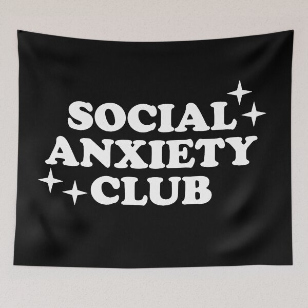 Item preview, Social anxiety club - Psychology Design designed and sold by Psychologist's Inventory.