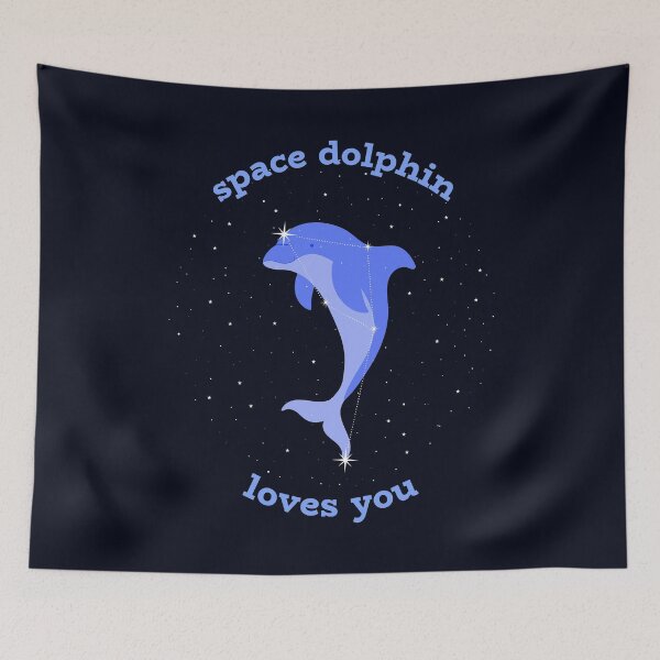 Item preview, Space Dolphin Loves You designed and sold by TreasureChestTs.