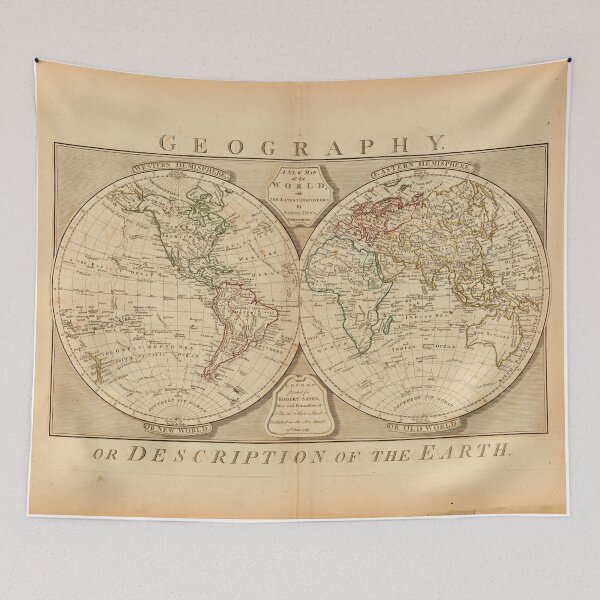 Item preview, Antique Map Wall Hanging designed and sold by Greenbaby.