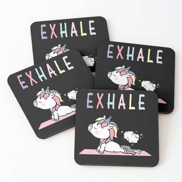 Item preview, Funny Unicorn Yoga Farting  Just Exhale designed and sold by NAESTOO.