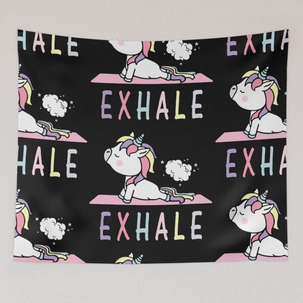 Item preview, Funny Unicorn Yoga Farting  Just Exhale designed and sold by NAESTOO.