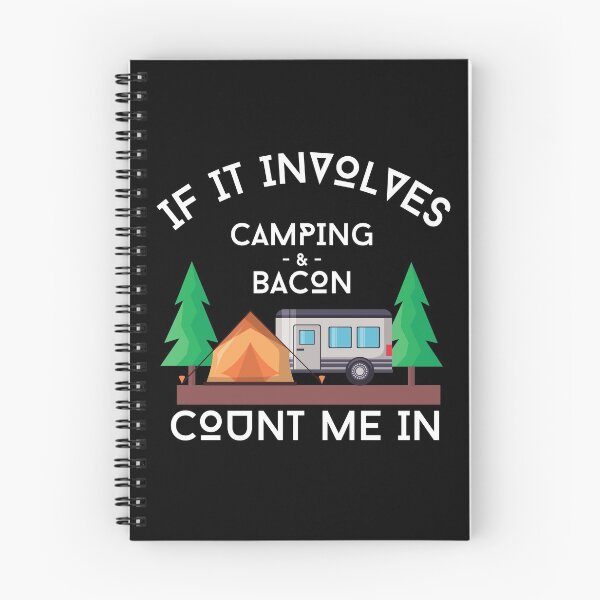 Item preview, If It Involves Camping & Bacon Count Me In designed and sold by Crafty-Mornings.