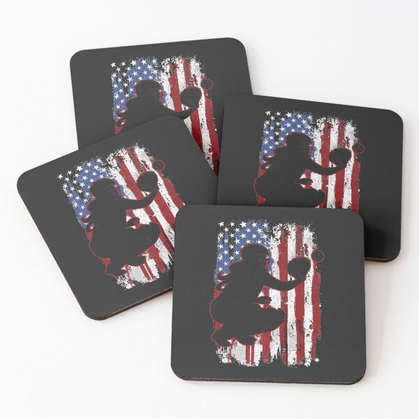 Item preview, Softball Catcher American Flag Softball Player  designed and sold by jadynbennionv.