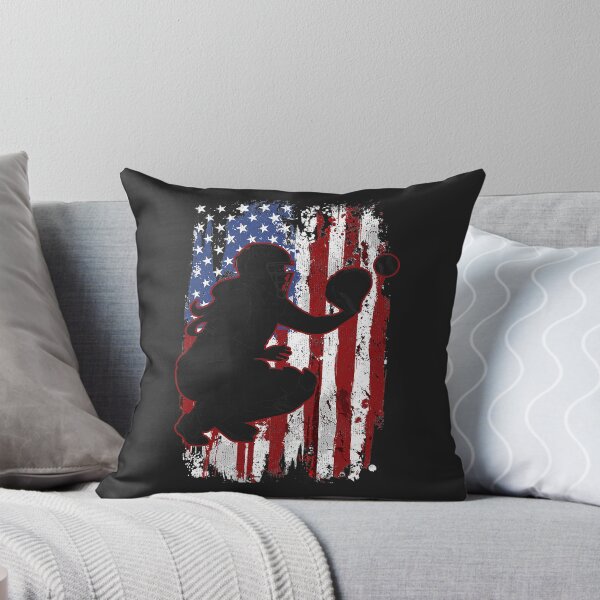 Item preview, Softball Catcher American Flag Softball Player  designed and sold by jadynbennionv.