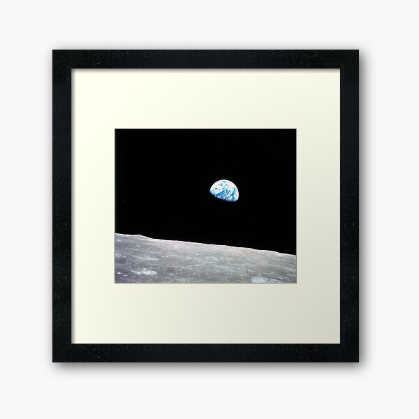 Earthrise Beautiful Astronomy Image Framed Art Print