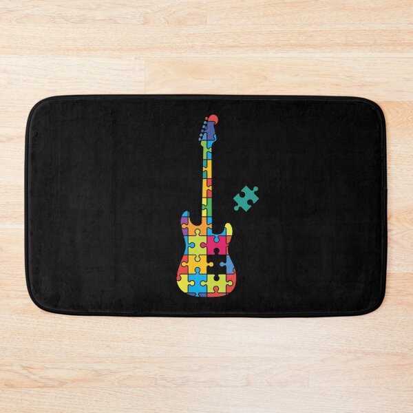 Artikelvorschau, Color Puzzle S-Style E-Gitarre Silhouette entworfen und verkauft von nightsworthy.