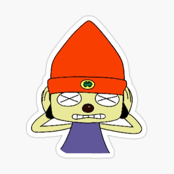 Vista previa del artículo con la obra «Parappa el rapero angustiado», diseñado y vendido por keiraizthebest.