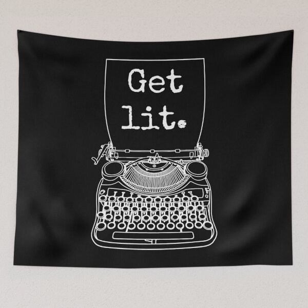 Item preview, Funny Writer Author Novelist Get Lit Typewriter Quote designed and sold by GrandeDuc.