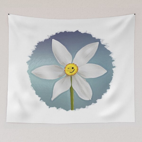Item preview, Summer Flower With Winking Face designed and sold by Heathermarie321.