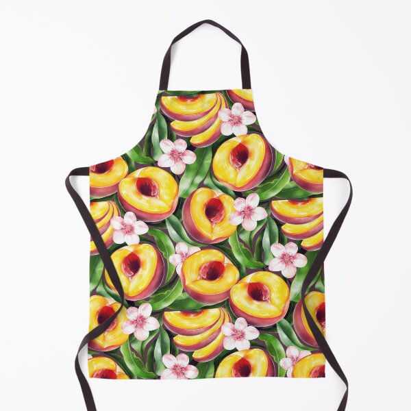 Item preview, Luscious Peach Orchard on plum purple designed and sold by Perrin Le Feuvre.