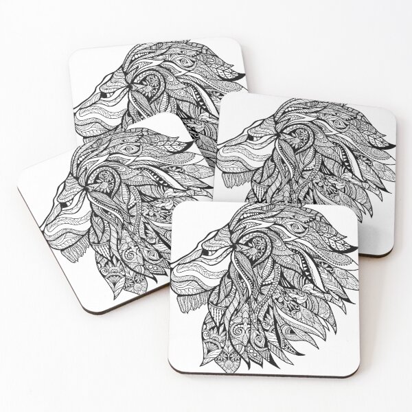Item preview, Decorative lion head in a pattern designed and sold by Grapic-Man.