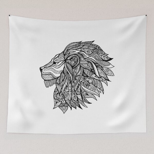 Item preview, Decorative lion head in a pattern designed and sold by Grapic-Man.