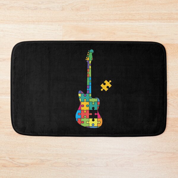 Item preview, Color Puzzle Offset Style Electric Guitar Silhouette designed and sold by nightsworthy.