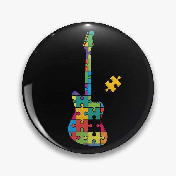 Item preview, Color Puzzle Offset Style Electric Guitar Silhouette designed and sold by nightsworthy.