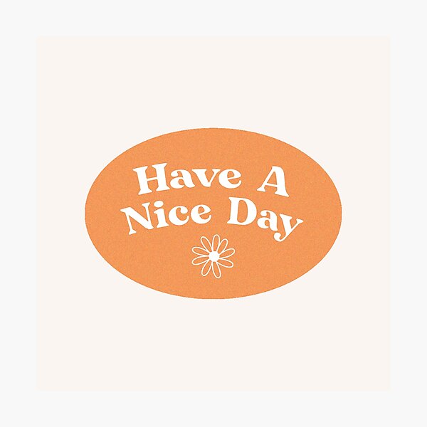 Item preview, Have A Nice Day Floral Orange Stamp designed and sold by danielalorenzo.