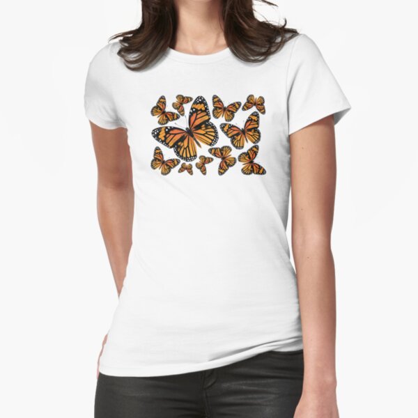 Monarch Butterflies | Monarch Butterfly | Vintage Butterflies | Butterfly Patterns |  Fitted T-Shirt