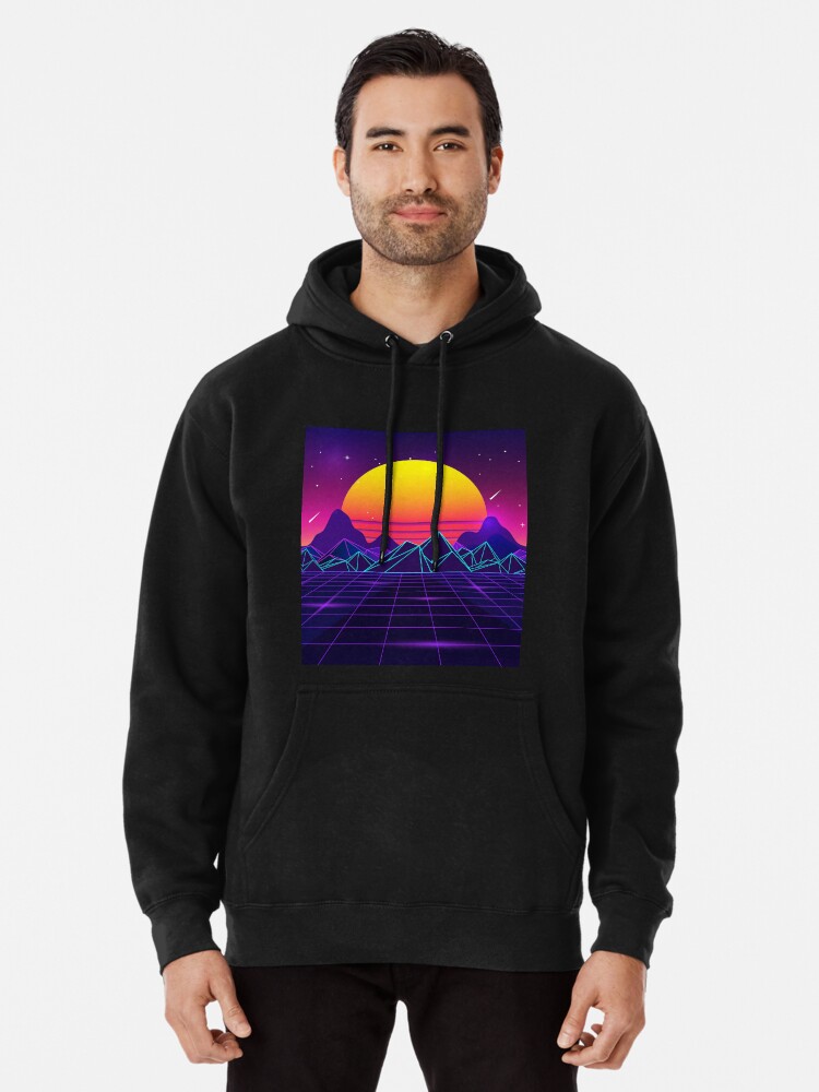 Vaporwave shop sunset hoodie