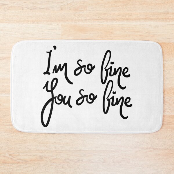 Item preview, Im so fine you so fine Lettering Design designed and sold by Khotekmei.