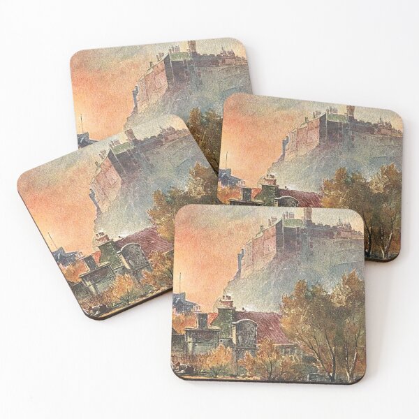 Item preview, Vintage Illustration of Edinburgh Castle From Greyfriar's Church designed and sold by yourscotland.