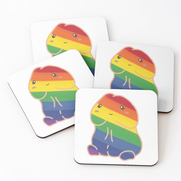 Item preview, Pride Rainbow Colorful Kawaii Penis Dick designed and sold by NamColors.