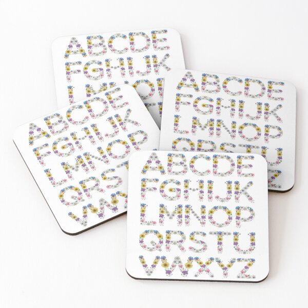 Item preview, Floral Alphabet Letters - Sunflower Pansy English Alphabet designed and sold by r-silver.