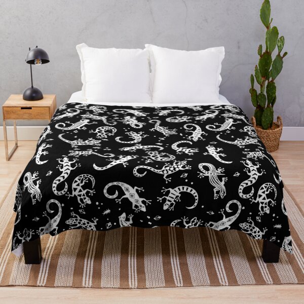 Item preview, Gecko Galore-black and white designed and sold by Linda Maliuana.