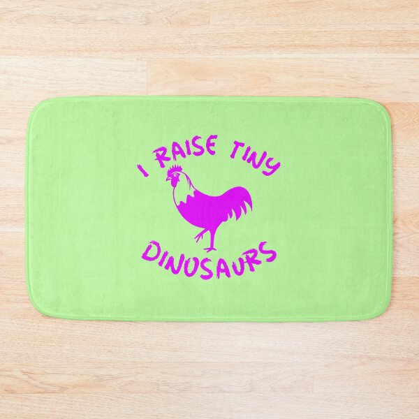 Item preview, I Raise Tiny Dinosaurs -funny chicken design in purple text designed and sold by katiekendall.