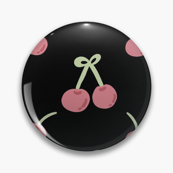 Item preview, Black Red Cherries Pattern designed and sold by cimong.
