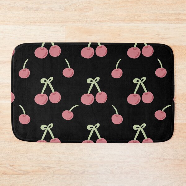 Item preview, Black Red Cherries Pattern designed and sold by cimong.