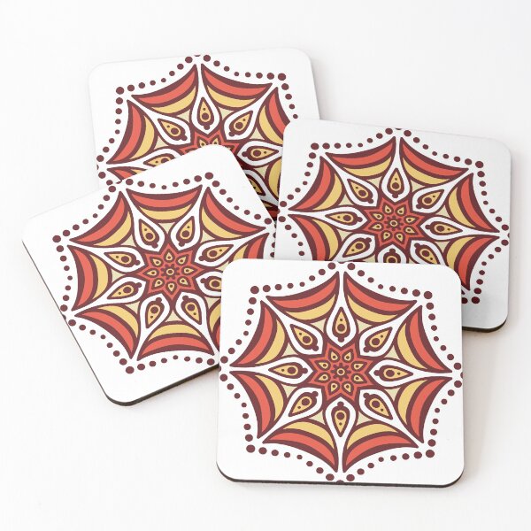 Item preview, Warm Mandala Sticker designed and sold by Grapic-Man.