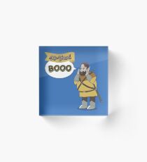 40-Yard Booo Acrylic Block