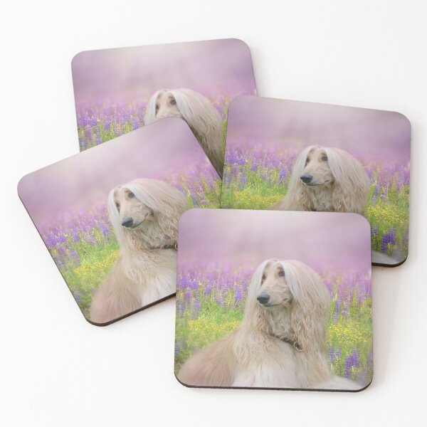 Item preview, Afghan Hound in a Lupine Meadow designed and sold by Elisabeth Lucas.